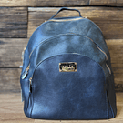 Mochila Lilas verde 3 cierres 