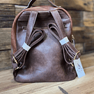 Mochila Lilas marron 3 cierres 