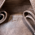 Mochila Lilas marron 3 cierres 