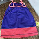 Vestido kisu niña pabilo bolsillo morado coral lino