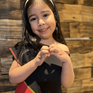 Vestido kisu niña bicolor negro rojo algodon pima