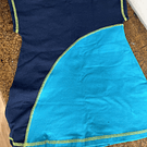 Vestido kisu niña bicolor calipso marino algodon pima