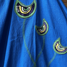 Vestido kisu niña pabilo azul verde lino