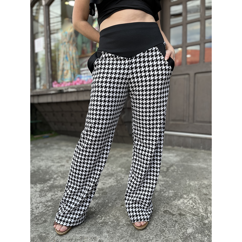 Palazzo Graciela pretina negra con bolsillo 