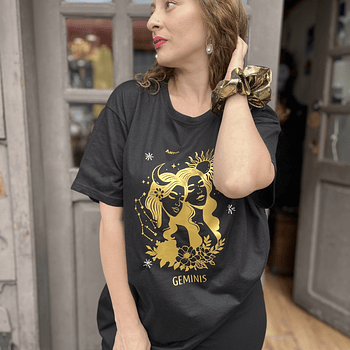 Polera Astrea zodiaco Geminis manga corta 
