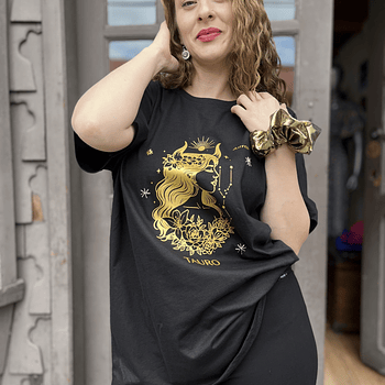 Polera Astrea zodiaco Tauro manga corta 