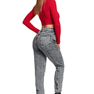 Jeans Paradise 1711 Mom gris línea trasera 