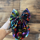Lazo coquette variedad de colores traba metalica
