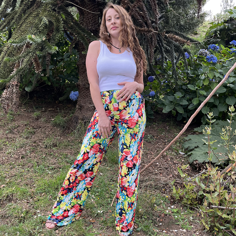 Palazzo lycra floral 
