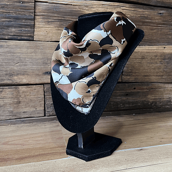 Pañuelo seda 50*50 cms floral cafe