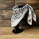 Pañuelo seda 70*70 cms mosaico crudo animal print