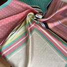 Pañuelo seda 70*70 cms mosaico bordes calipso