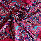 Pañuelo seda 70*70 cms fucsia paisley