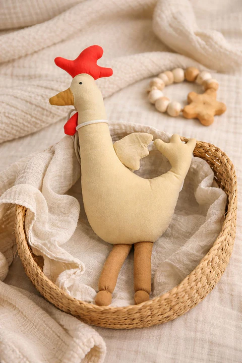 Peluche de Apego Bemor – Compañero de Sueño Gallina