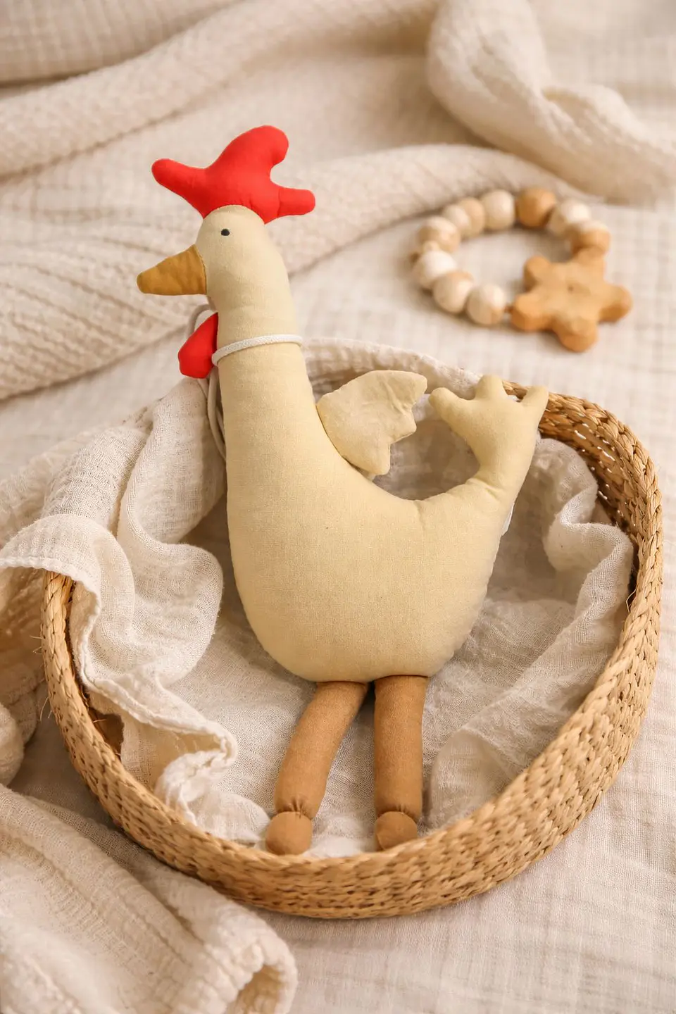 Peluche de Apego Bemor – Compañero de Sueño Gallina 2