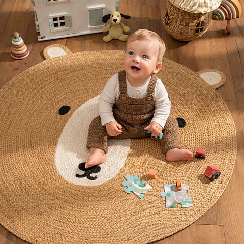 Alfombra Oso XL BEMOR | Decoración Natural & Espacio de Juego