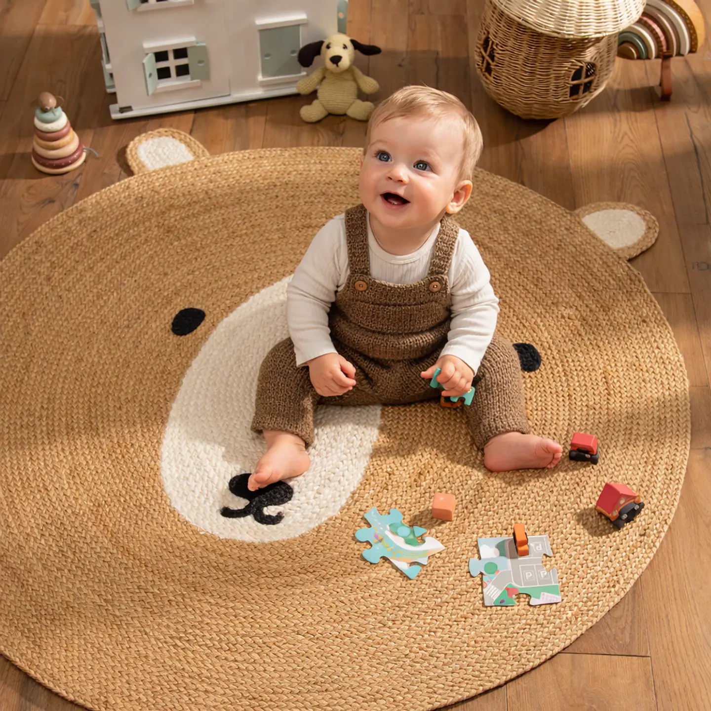 Alfombra Oso XL BEMOR | Decoración Natural & Espacio de Juego 1