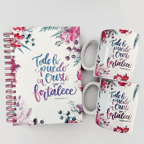 Pack Agenda + 2 Tazones