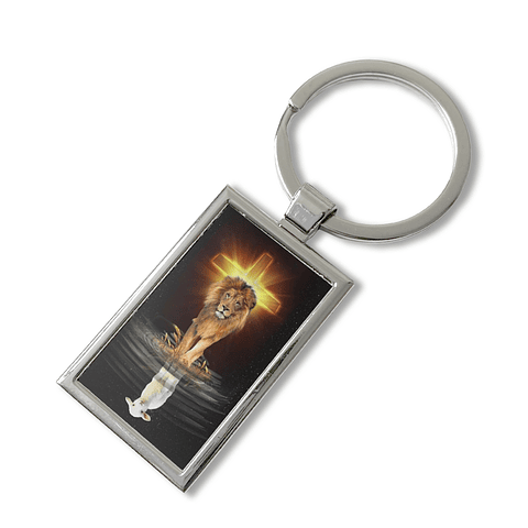 Llavero Cordero Léon Reflejo