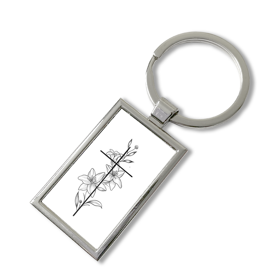 Llavero Cruz y Flores 1