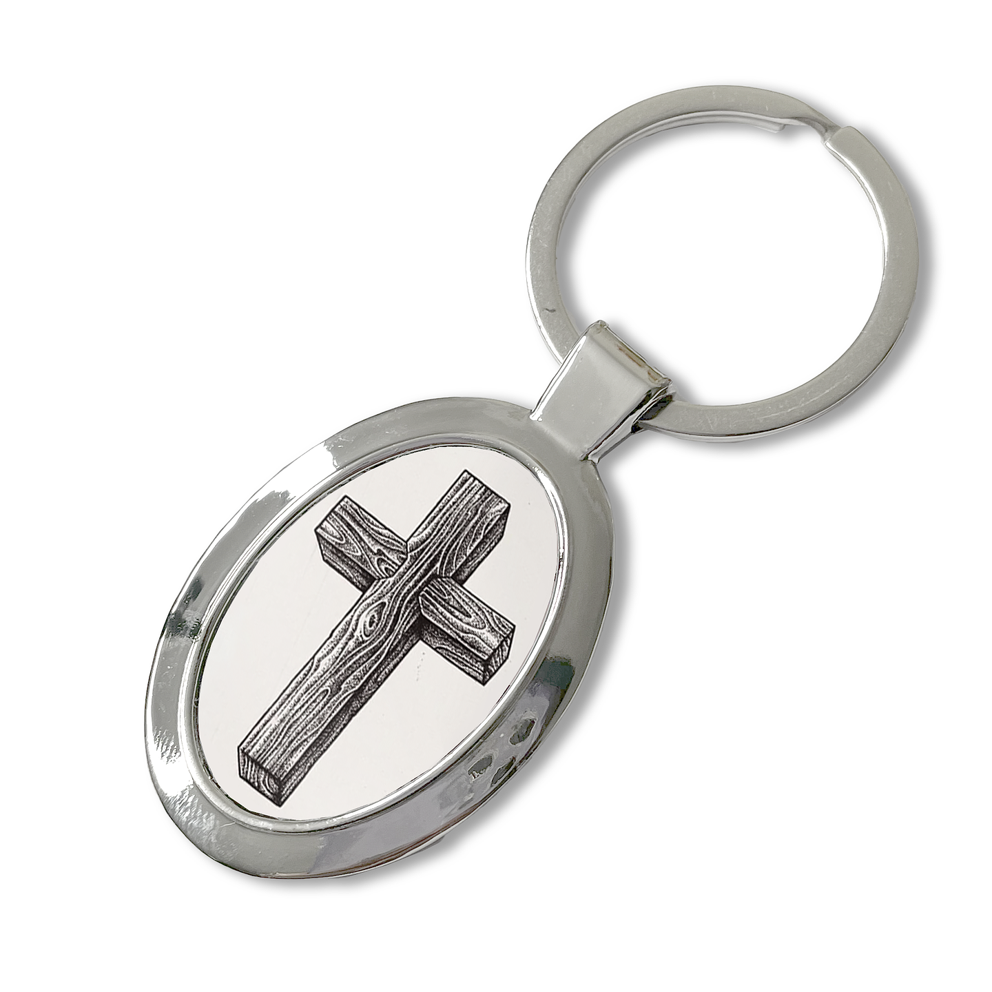 Llavero Cruz Madera  2