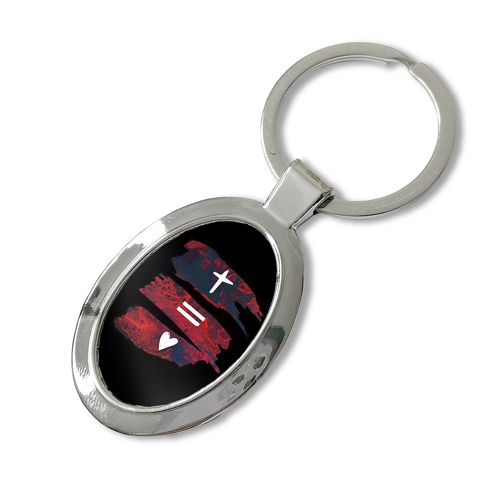 Llavero Cruz = Corazón 2