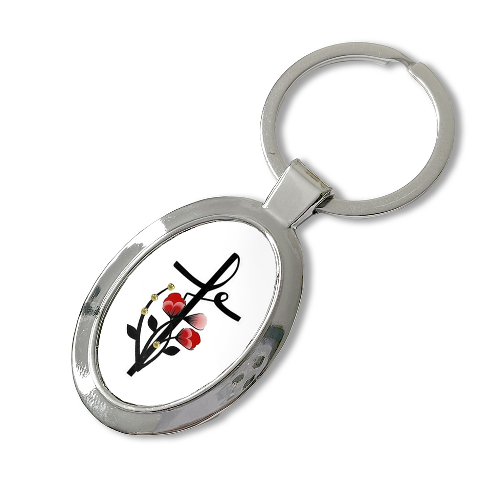 Llavero fe flores 2