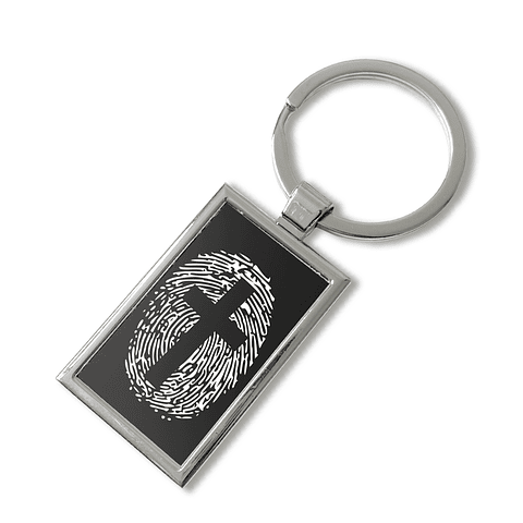 Llavero Huella Cruz