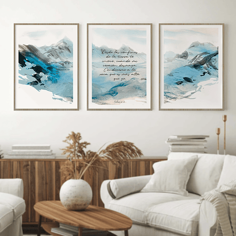 Set 3 Cuadros - Salmo 61:2