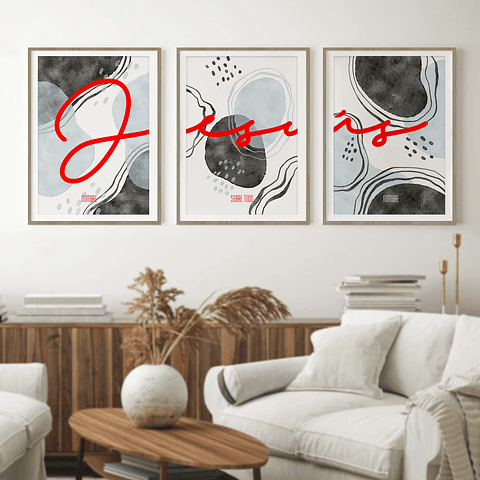 Set 3 Cuadros - Jesús