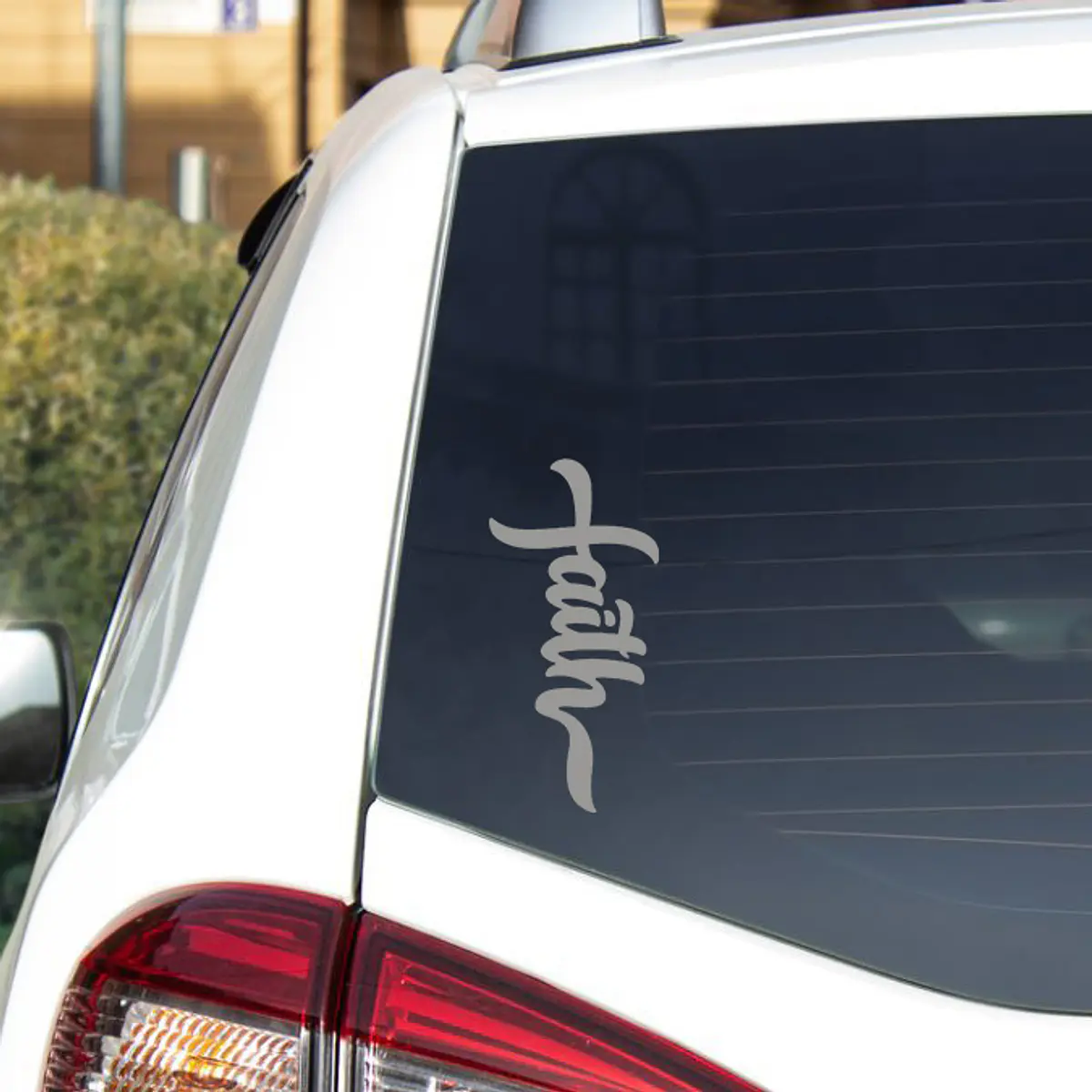 Sticker Vehicular - Cruz Corazón