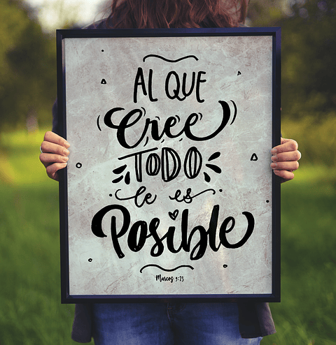 Cuadro - Al que cree