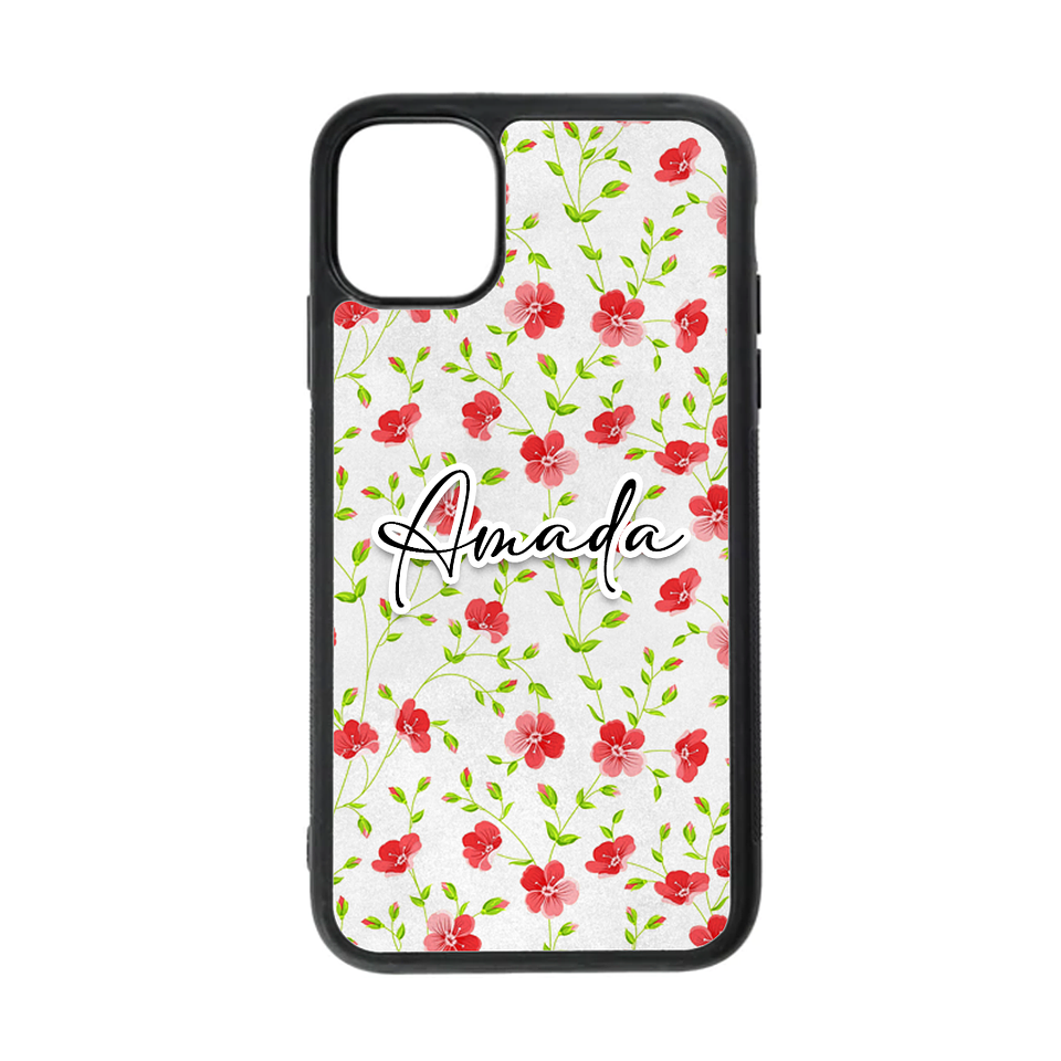 Carcasa Amada Flores rojas 1