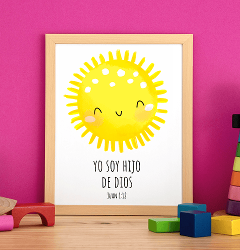 Cuadro infantil Hijo De Dios