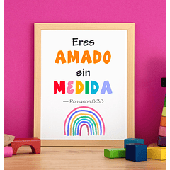 Cuadro infantil Eres Amado