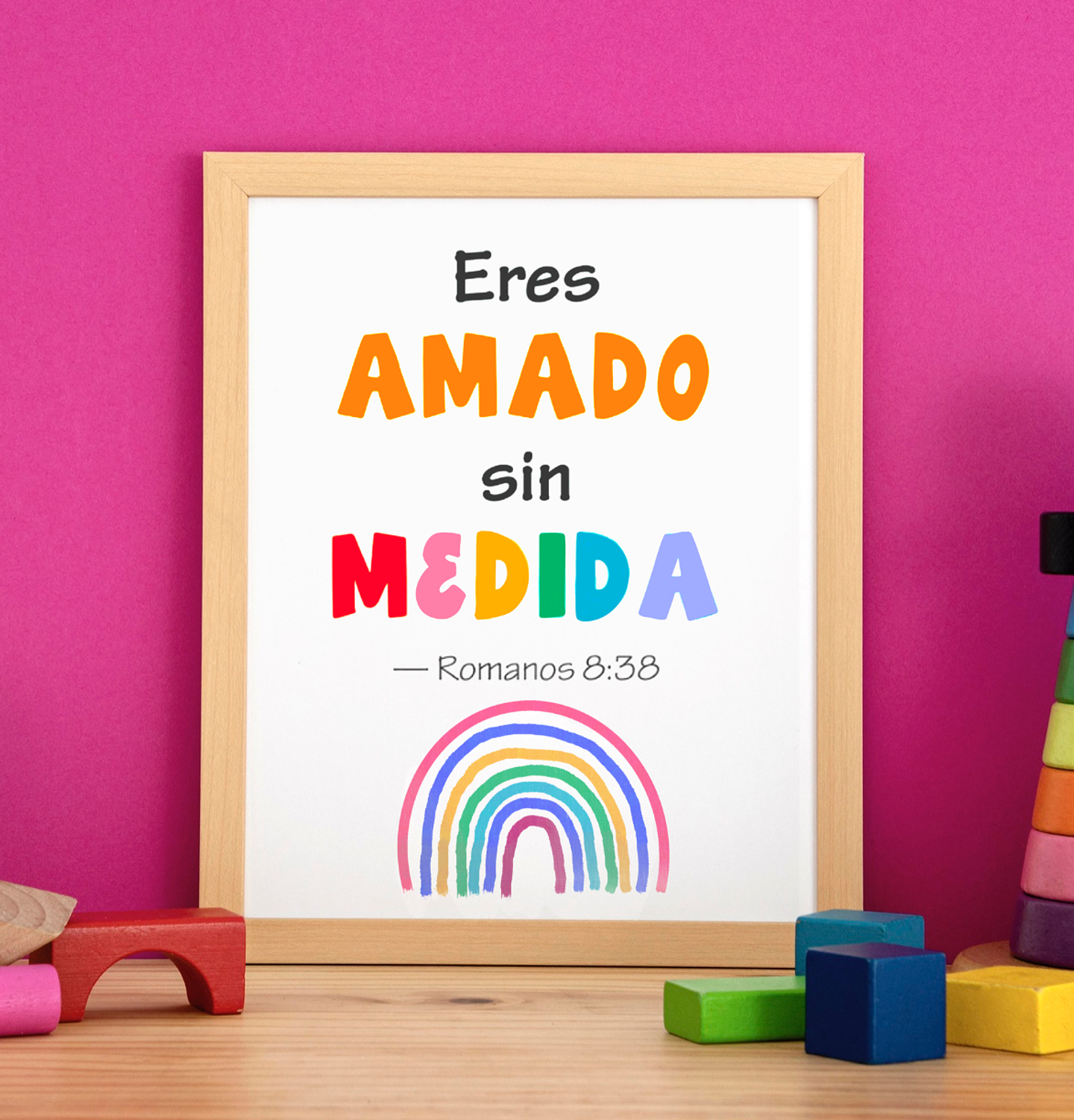 Cuadro infantil Eres Amado 1