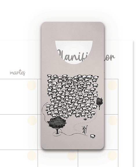 Marcapáginas 100 ovejas