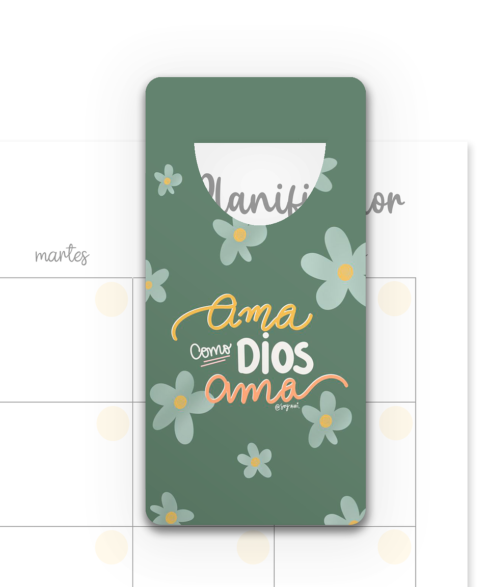 Marcapáginas ama como Dios ama 1