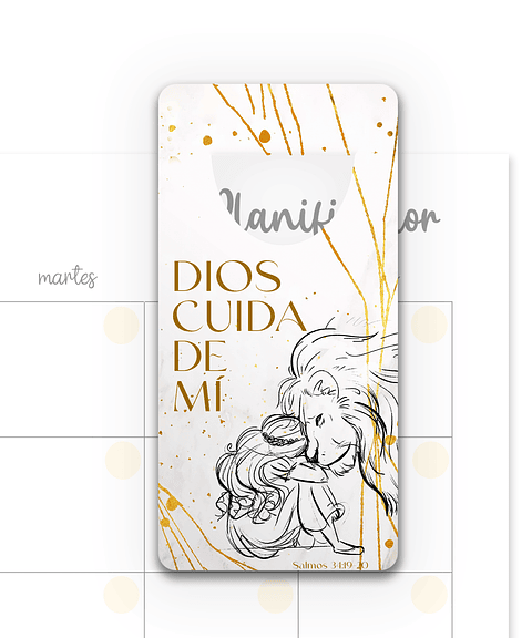 Marcapáginas Dios cuida de mí