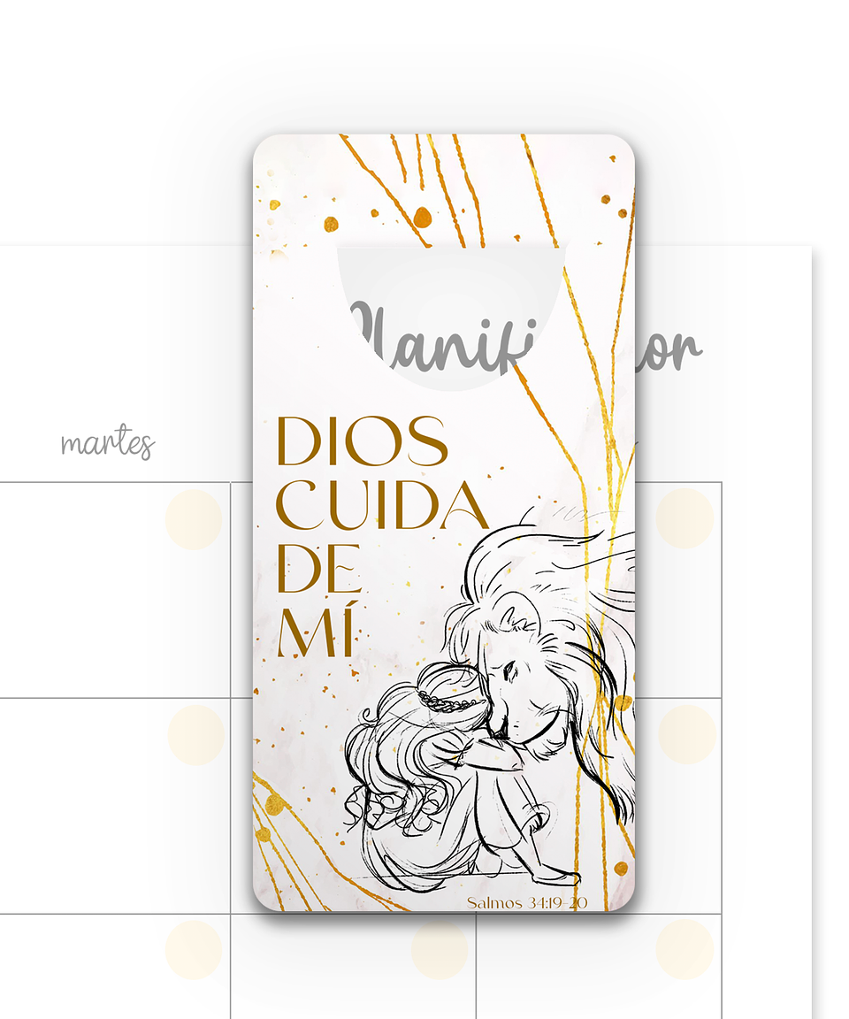 Marcapáginas Dios cuida de mí 1