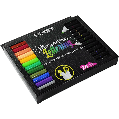 Marcadores Doble Punta 24 colores