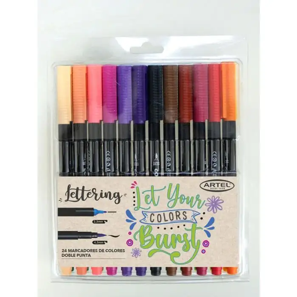 Marcadores Doble Punta Artel 1