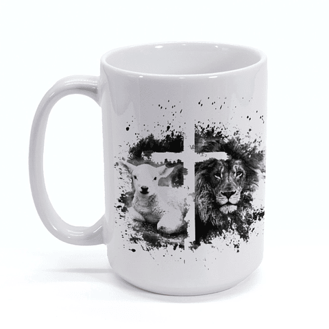 Tazón - cordero y león