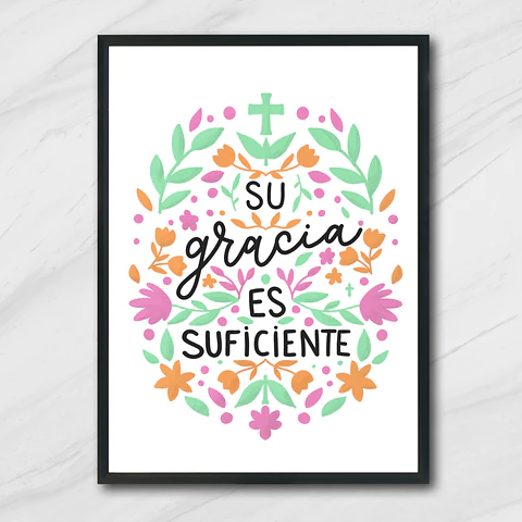 Cuadro su gracia es suficiente 