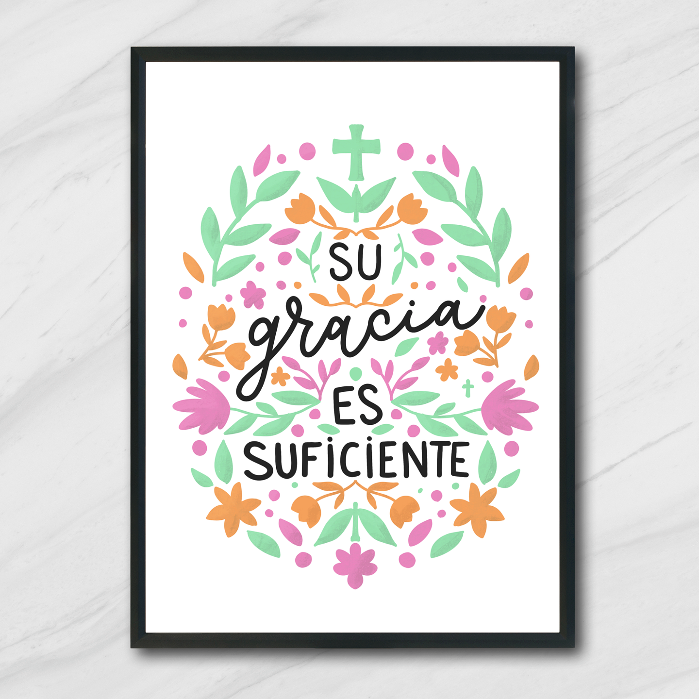 Cuadro su gracia es suficiente  1