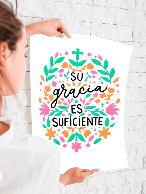 Lámina su gracia es suficiente