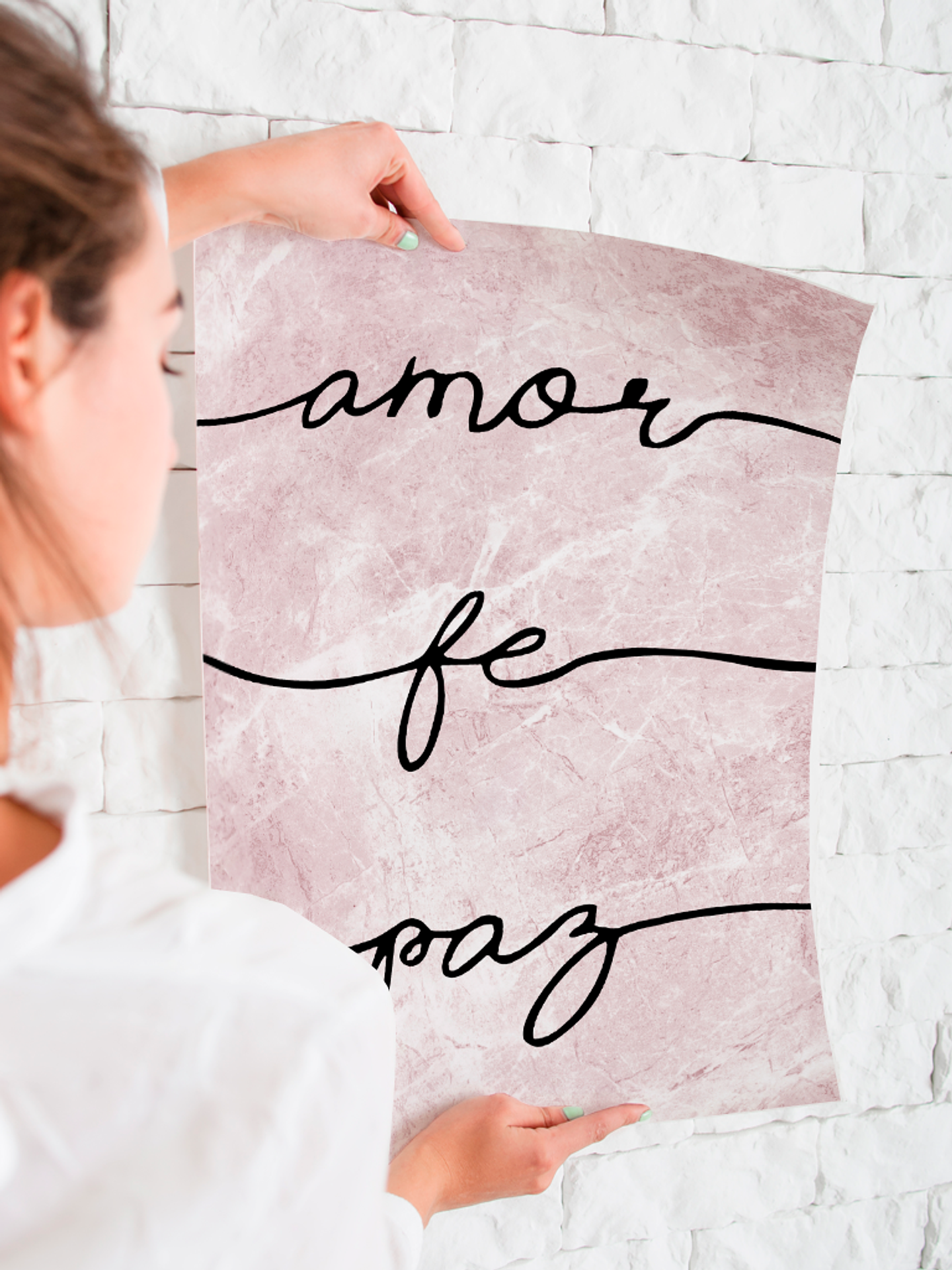 Lámina amor, fe, paz 1