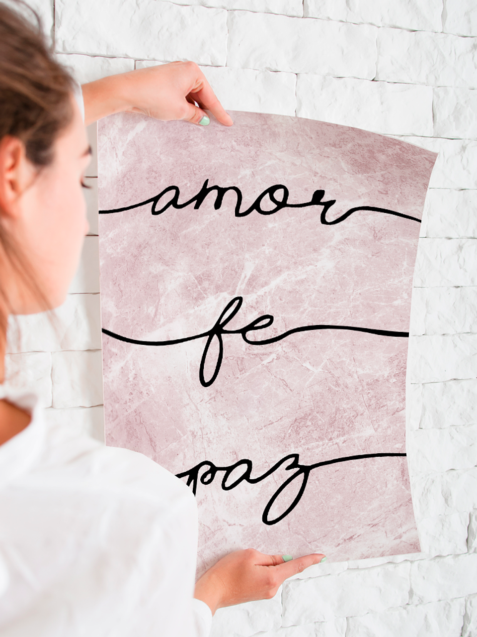 Lámina amor, fe, paz 1