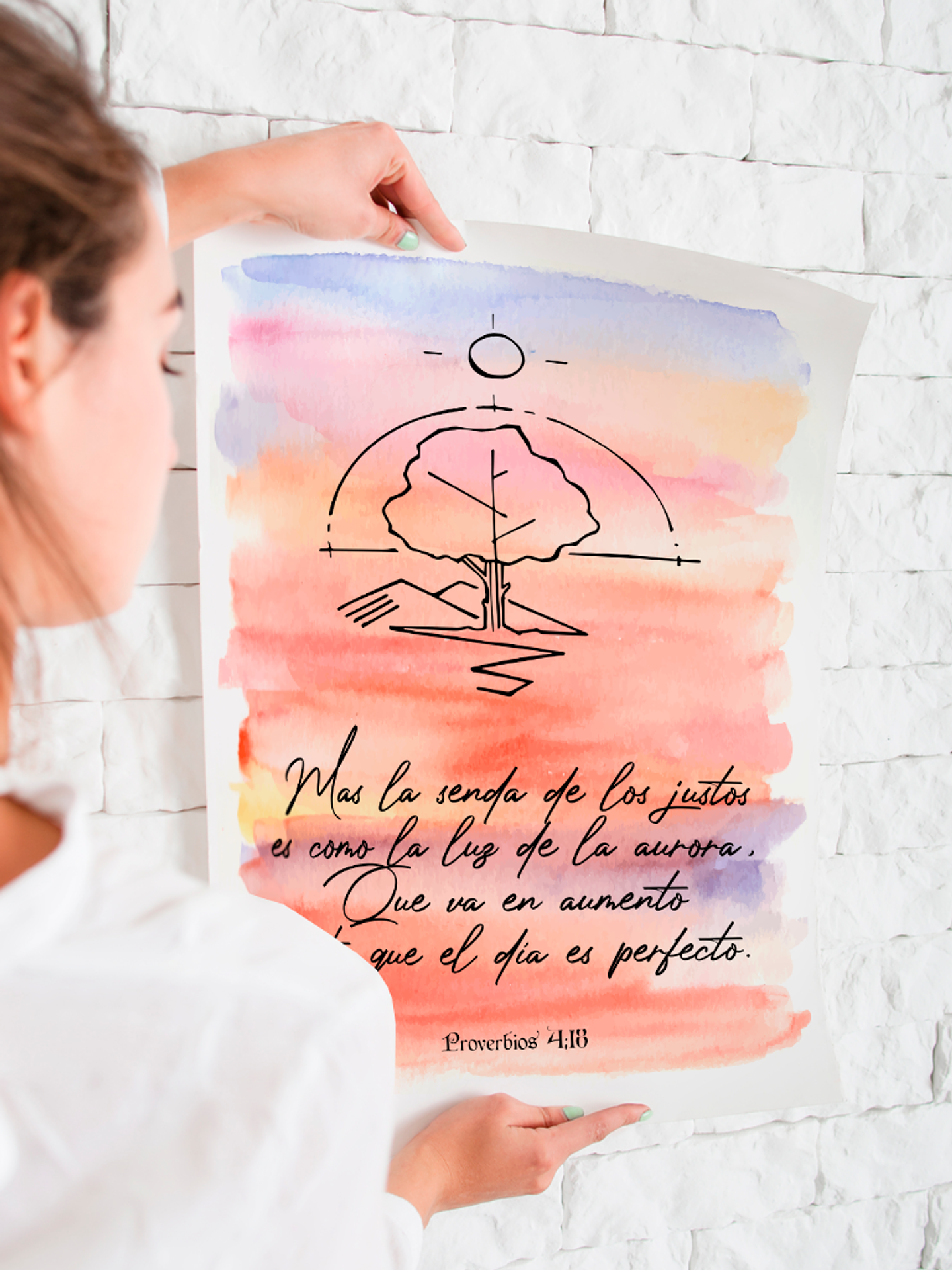 Lámina Proverbios 4:18 1