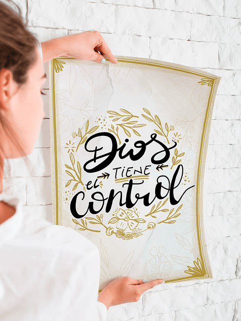 Lámina Dios tiene el control